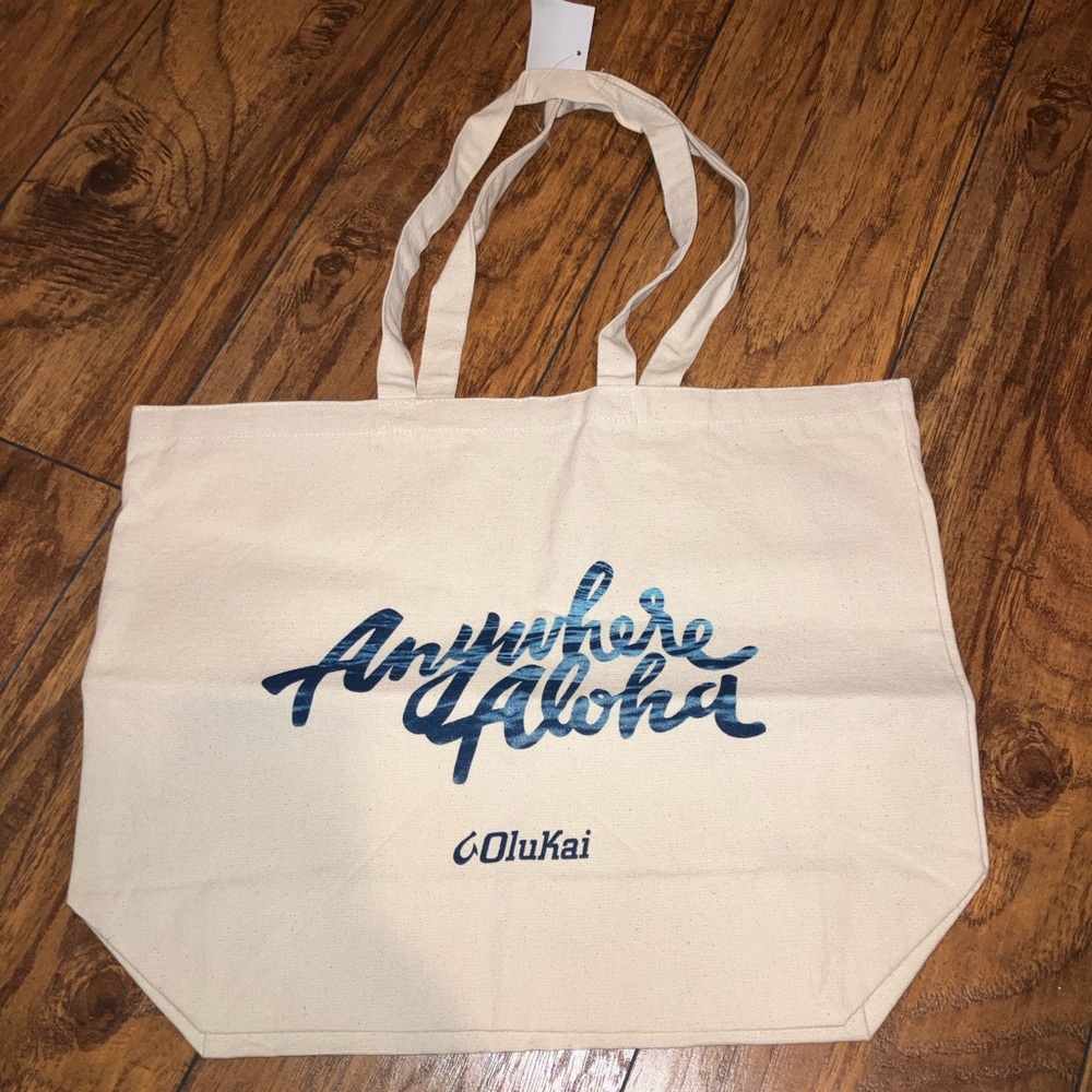 Olukai Cream Tote Bag